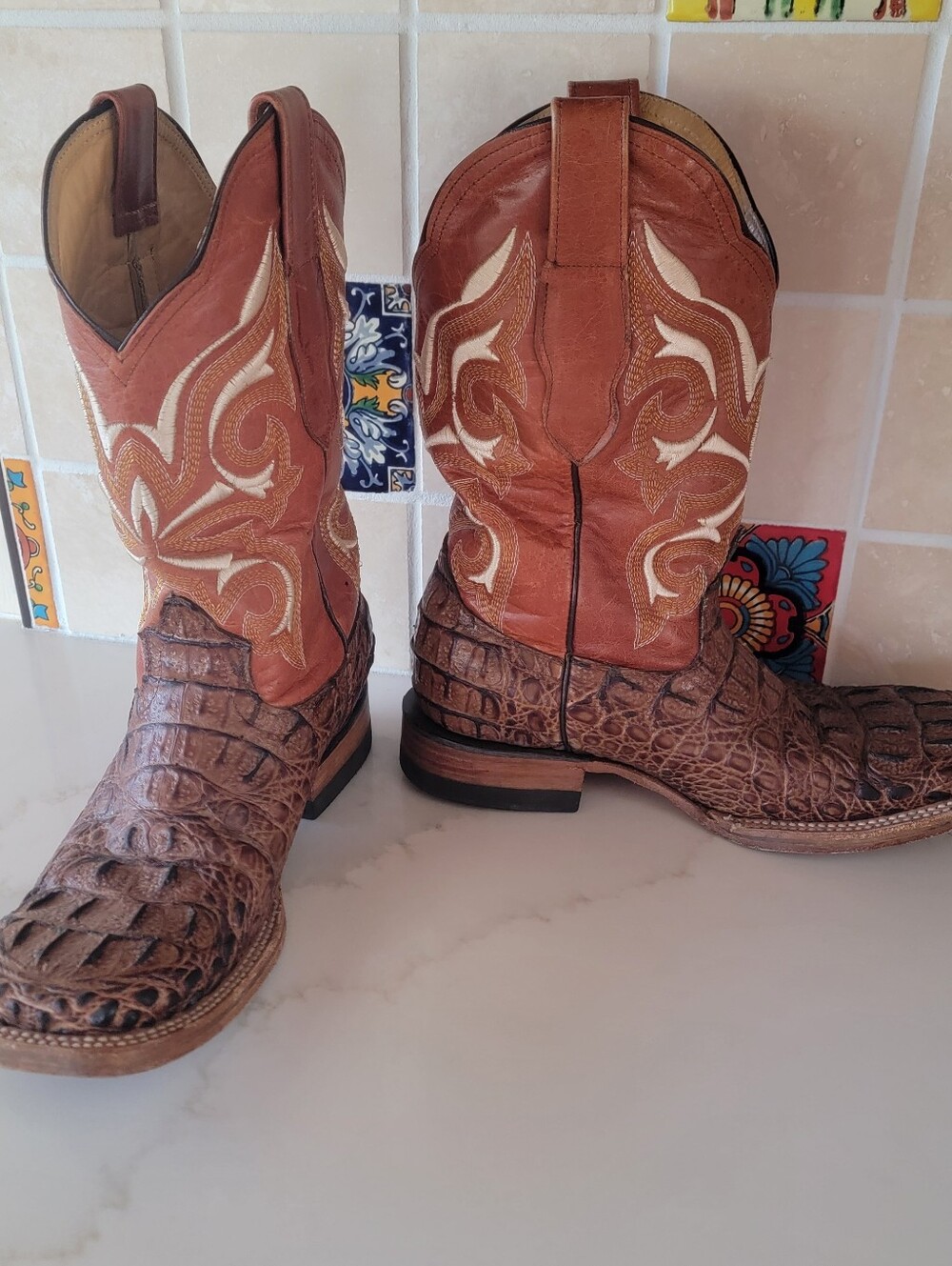 Villanazo Caiman Print Woman 8 Men 7 Vowboy Boots